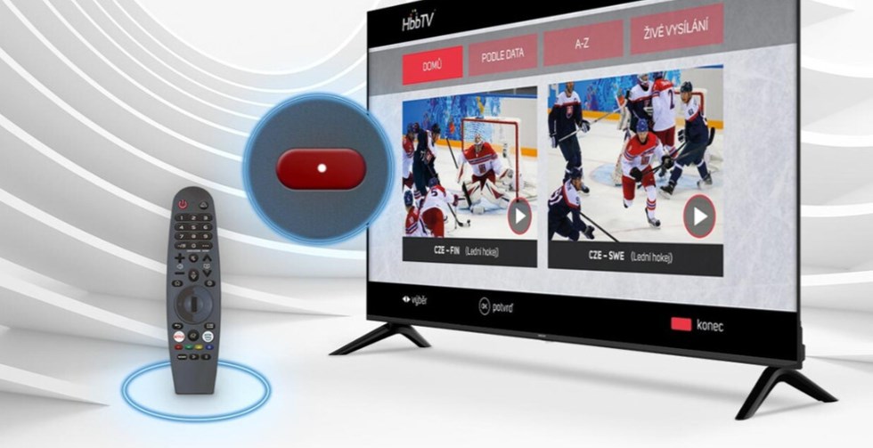 Sencor SLE 43FS801TCSB SMART TV magický ovladač